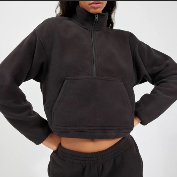 TNA Sweaters - TNA 1/4 zip polar fleece sweater